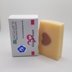 Hidden heart soap slice
