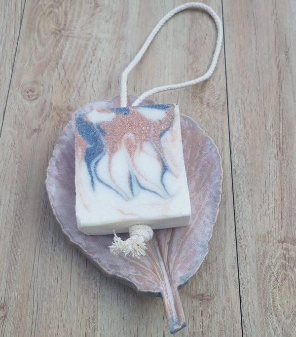 Lavender soap on a rope